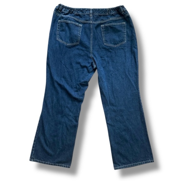 Liz Claiborne Paisley Embroidered Bootcut Dark Wash Jeans Women’s Plus Size 16W - Picture 2 of 16